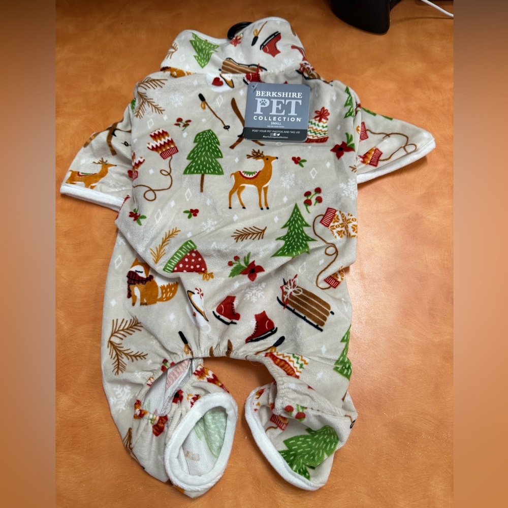 Berkshire Cream Holiday Dog Onesie